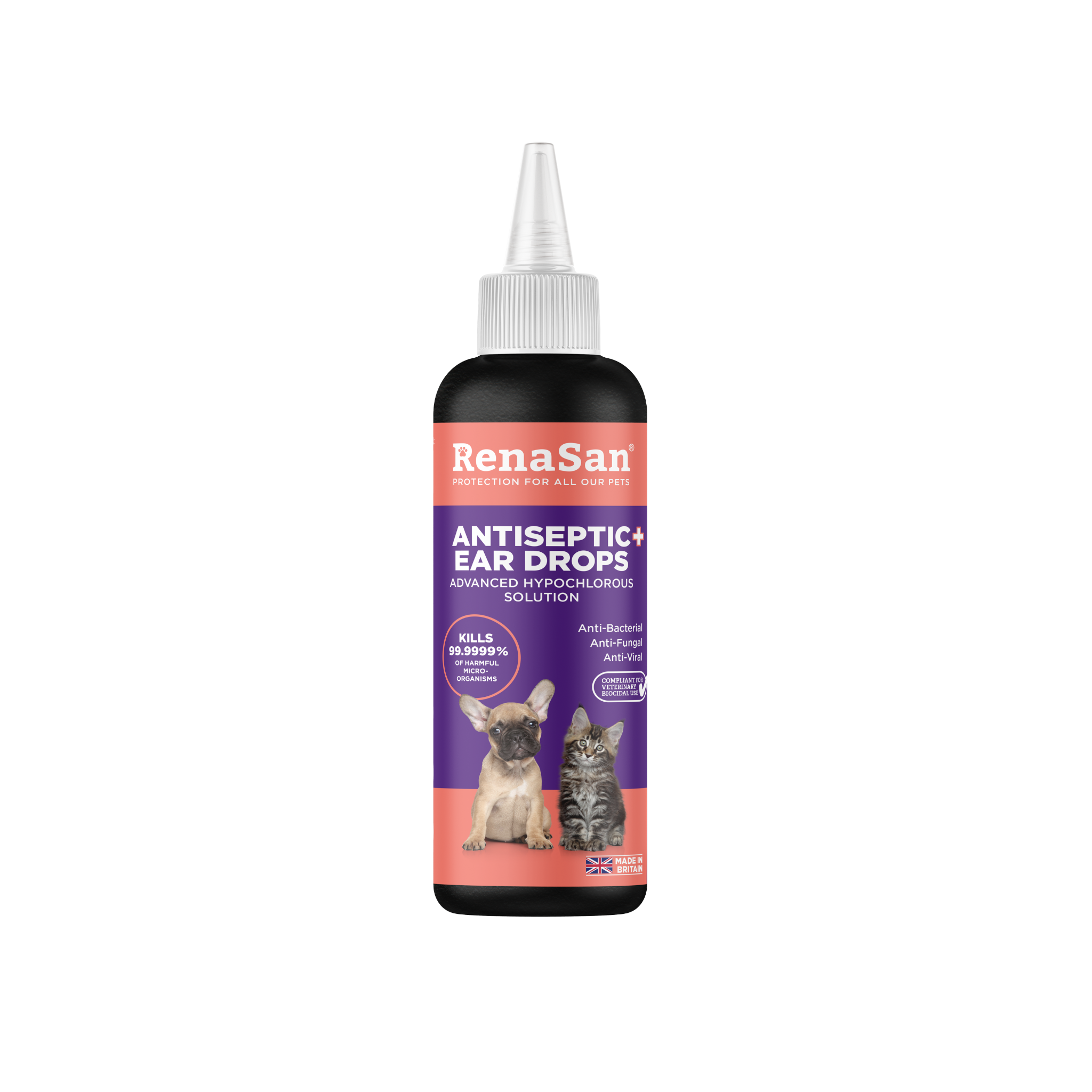 Antiseptic solution for sales dogs